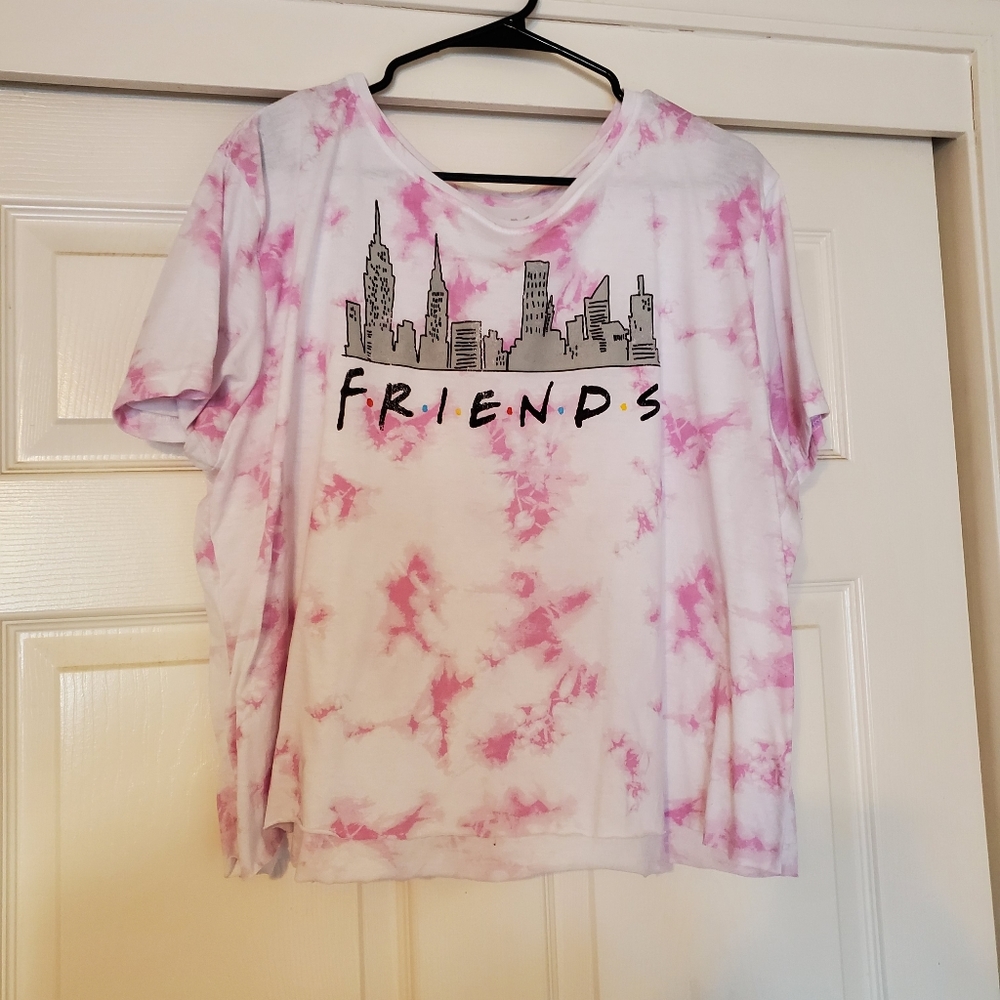 Friends Theme Plus size crop tshirt